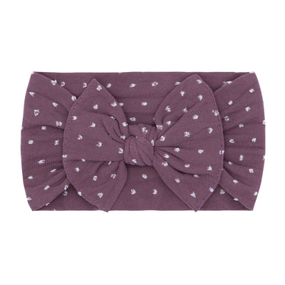 PATTERNED SHABBY KNOT: lilac dot