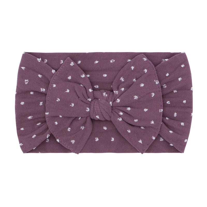 PATTERNED SHABBY KNOT: lilac dot