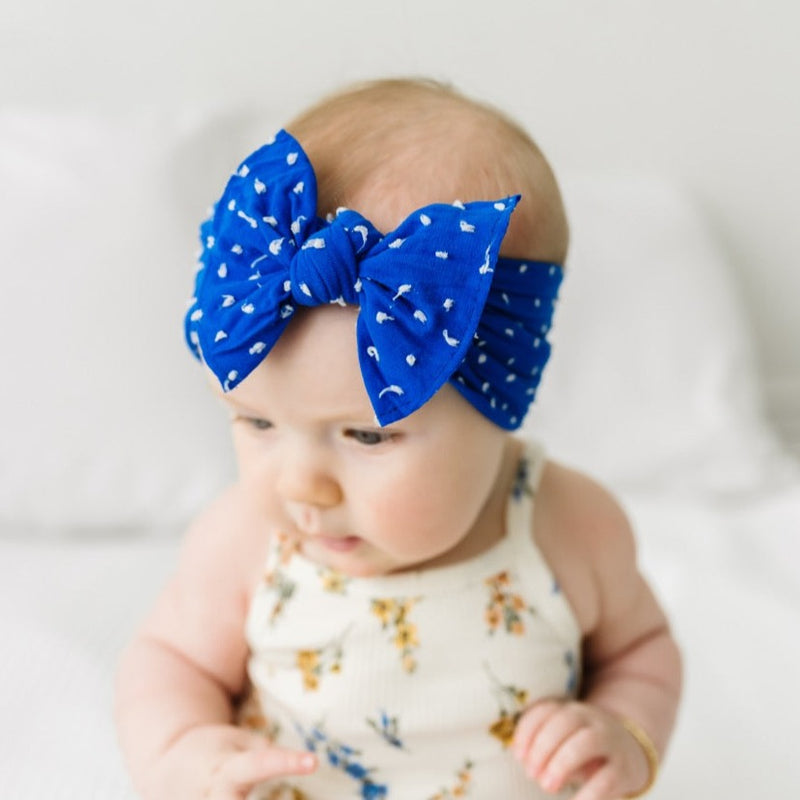 PATTERNED SHABBY KNOT: royal dot