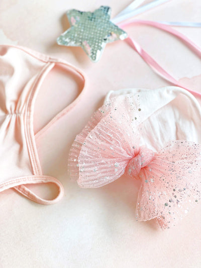 TULLE FAB: princess pink-Baby Bling Bows