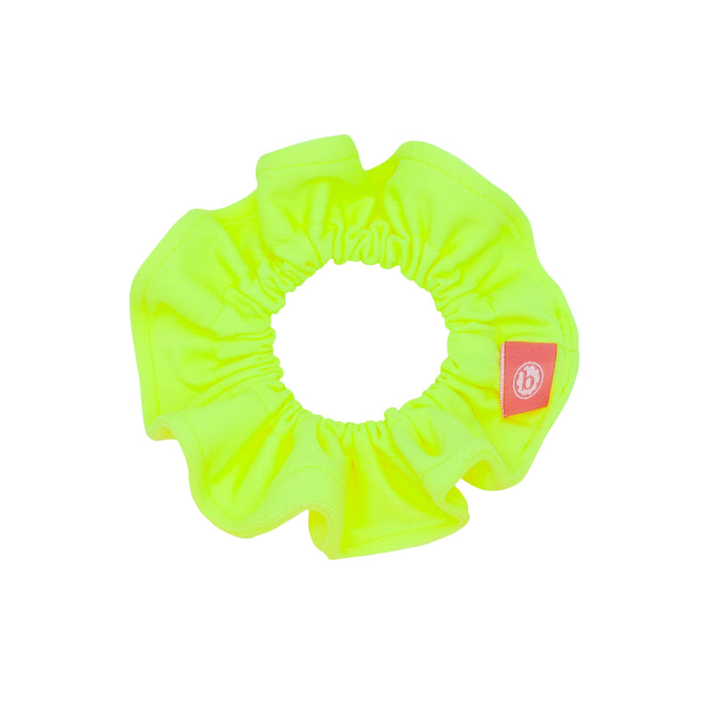 SINGLE SCRUNCHIE: splash neon yellow-Baby Bling Bows
