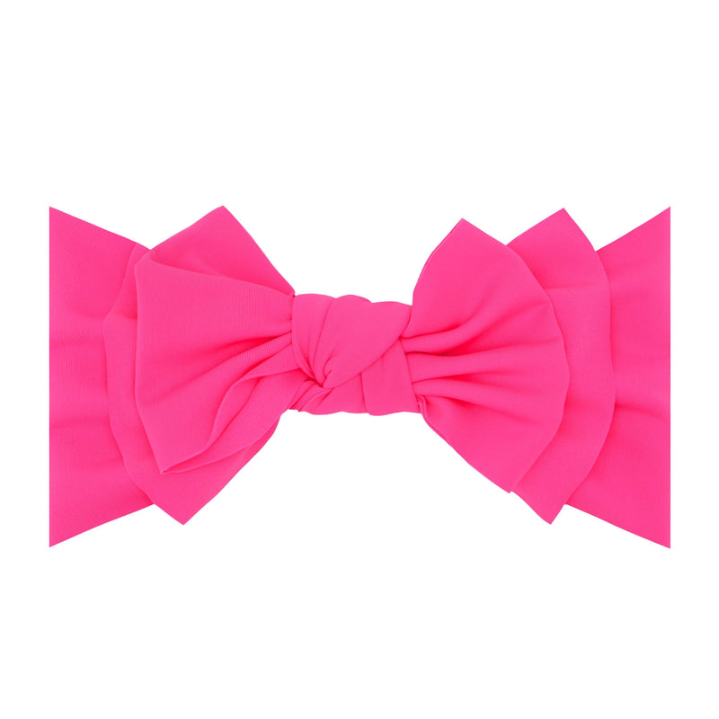 Soft Nylon/Spandex Headband Splash Fab Style One Size: neon pink-Baby Bling Bows