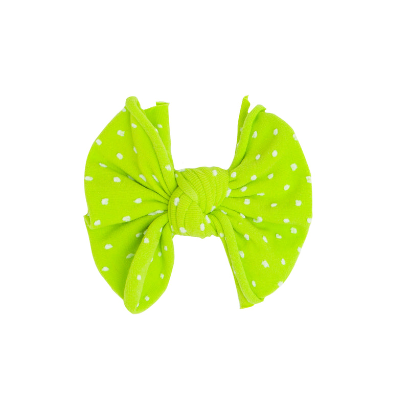 SHAB-BOW-LOUS CLIP: lime fizz dot