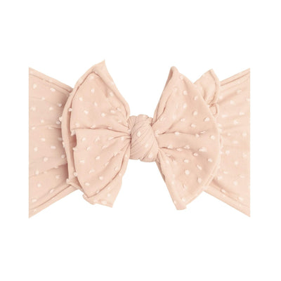 Soft Nylon/Spandex Dot Pattern Headband SHAB-BOW-LOUS One Size: beach dot-Baby Bling Bows