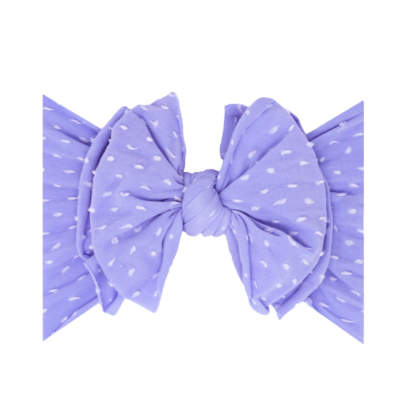 SHAB-BOW-LOUS: periwinkle dot