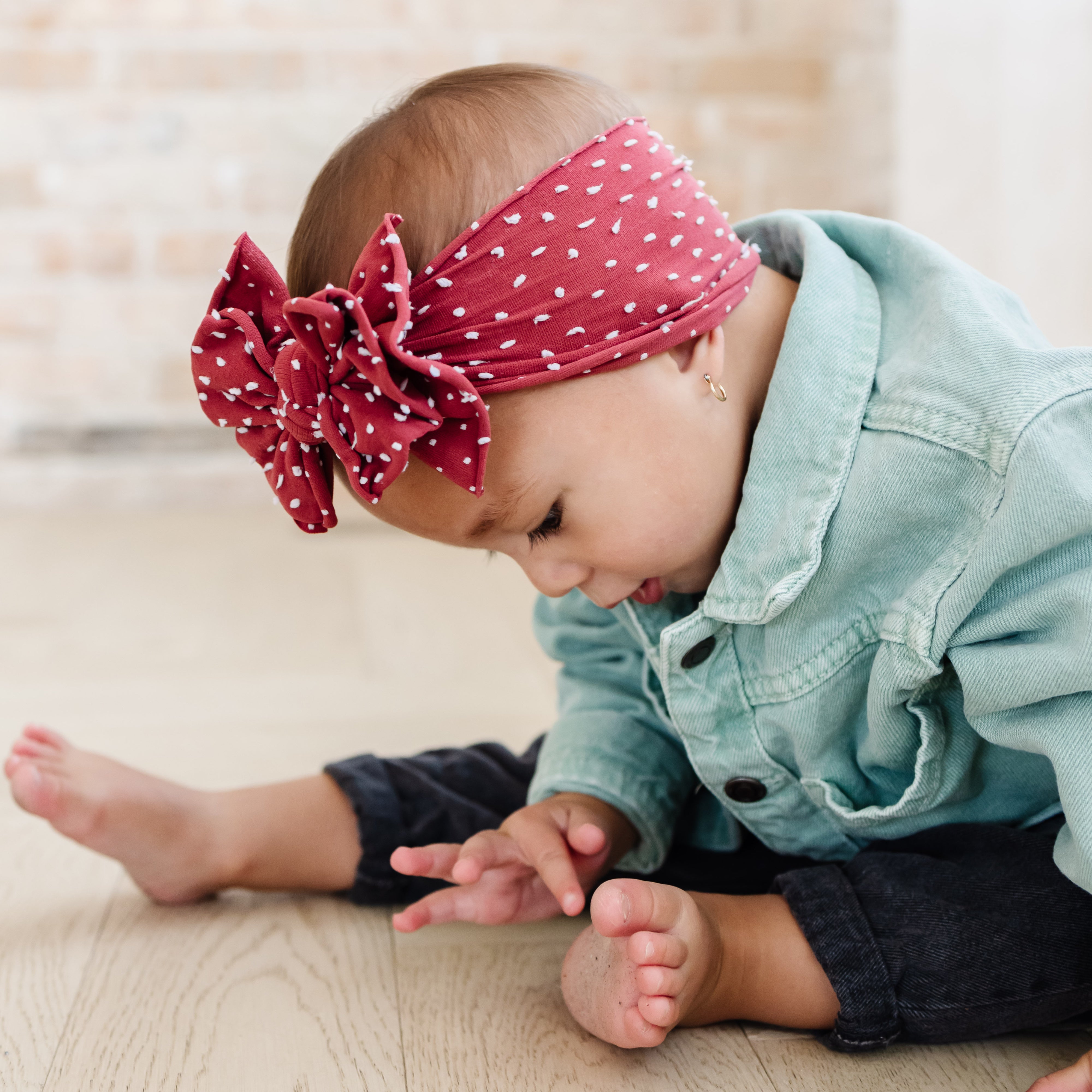 Shabby Dot FAB® – Baby Bling Bows