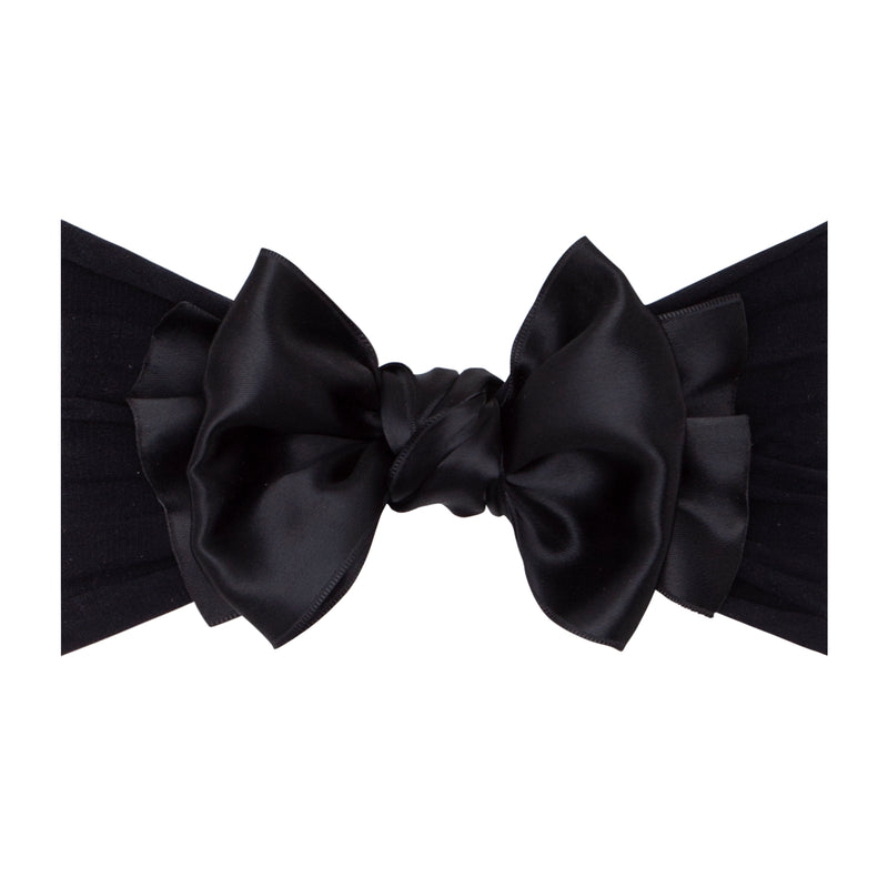 SATIN FAB: black