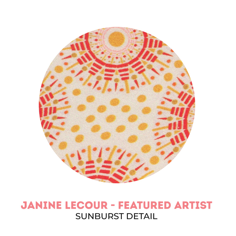 PRINTED FAB: sunburst