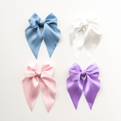 SATIN BIG BELLE CLIP: light orchid