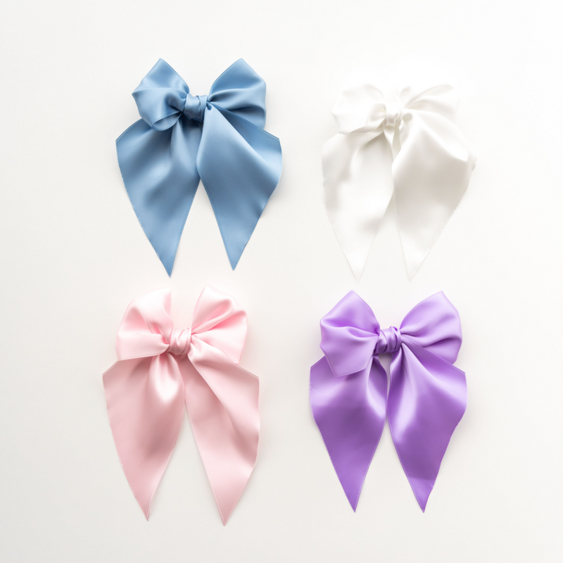 SATIN BIG BELLE CLIP: light orchid