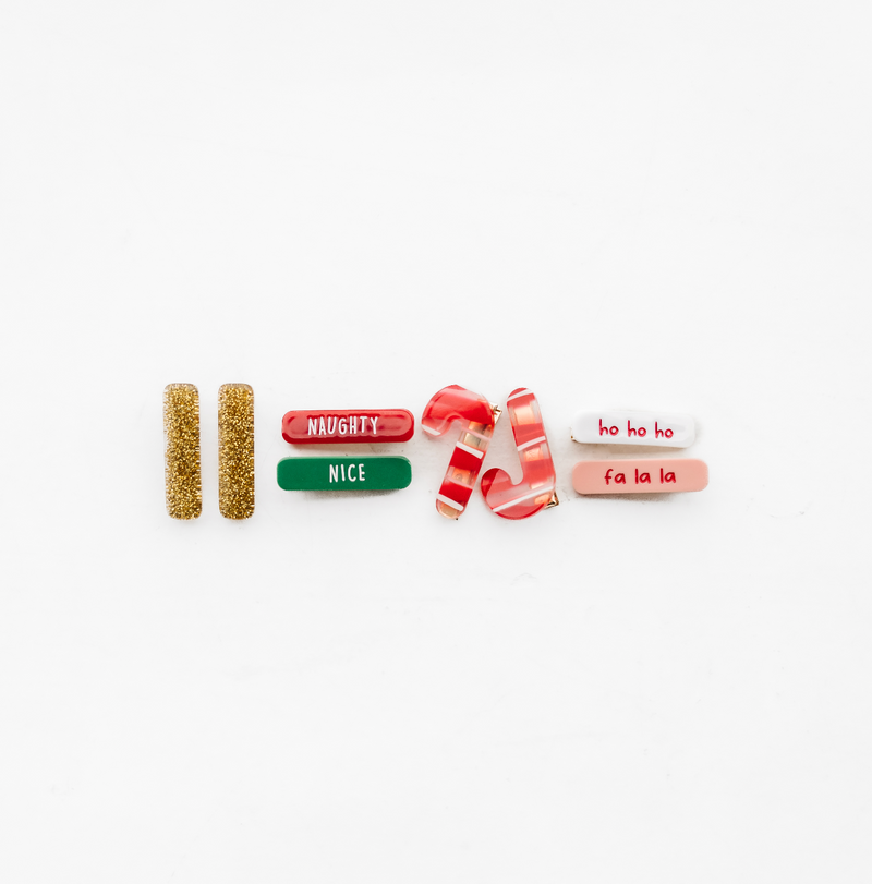 2PK BAR CLIPS: santa&