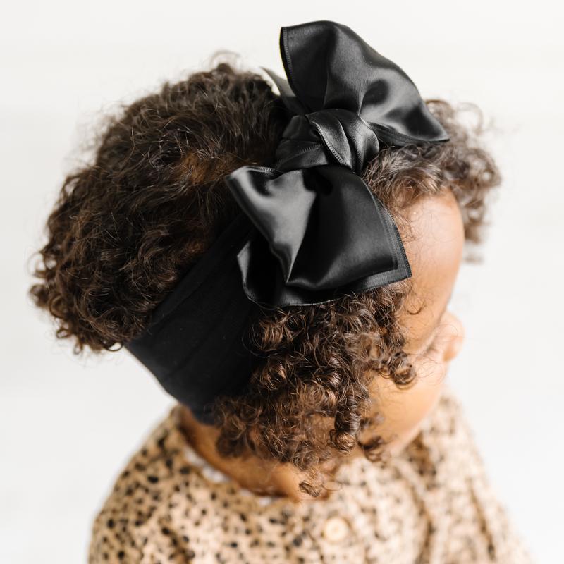 SATIN FAB: black