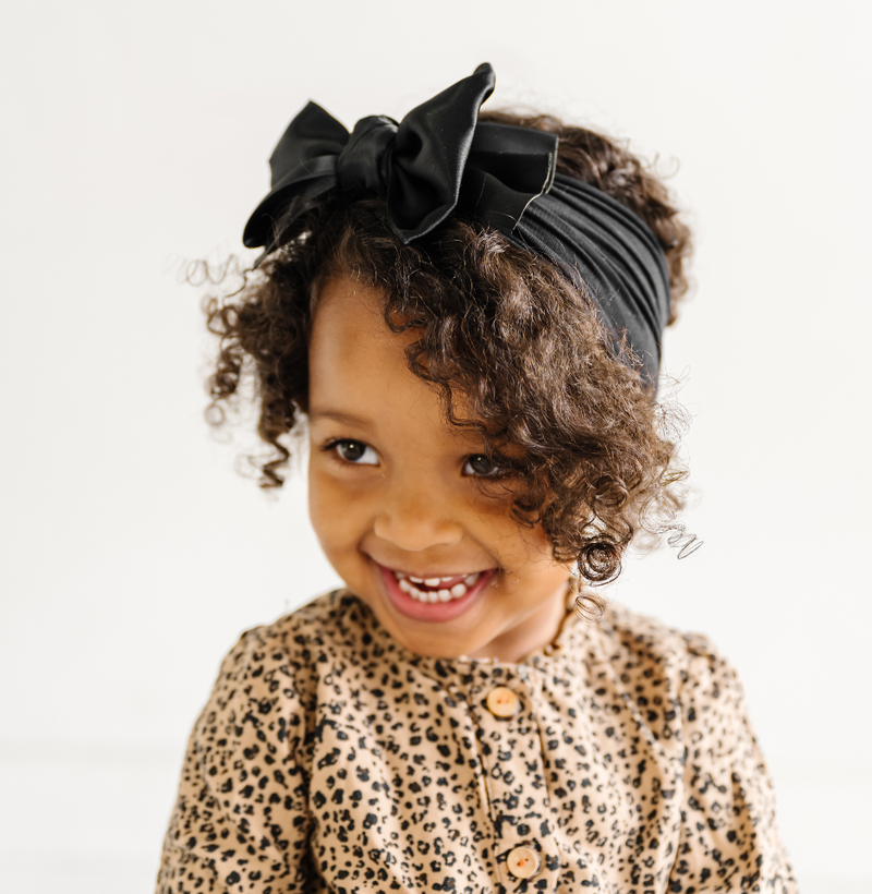 SATIN FAB: black