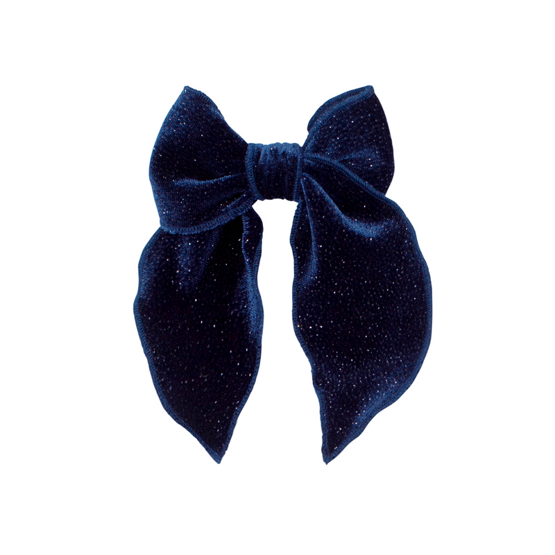 BELLE CLIP: velvet indigo glitter