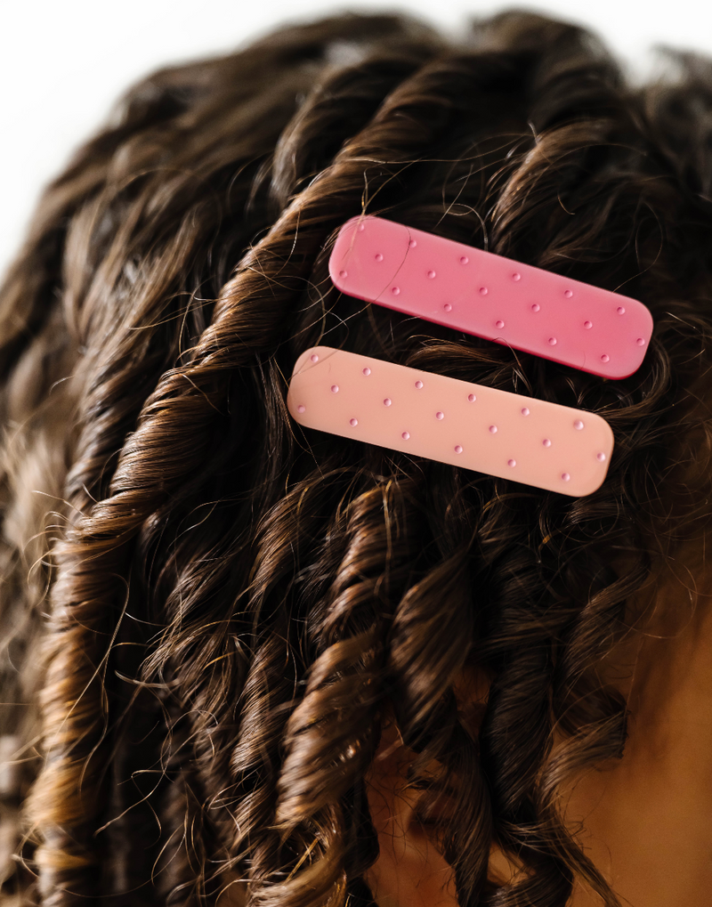 4pk ENGRAVED BAR CLIPS: dotty