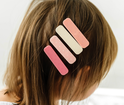 4pk ENGRAVED BAR CLIPS: dotty