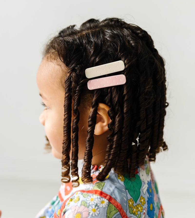 4pk ENGRAVED BAR CLIPS: dotty