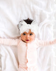 TULLE FAB: princess white-Baby Bling Bows