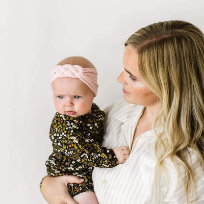 Soft Nylon Headbands The Three Amigas Style One Size: hot pink+white+pink-Baby Bling Bows