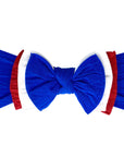 TRI KNOT: royal / white / cherry