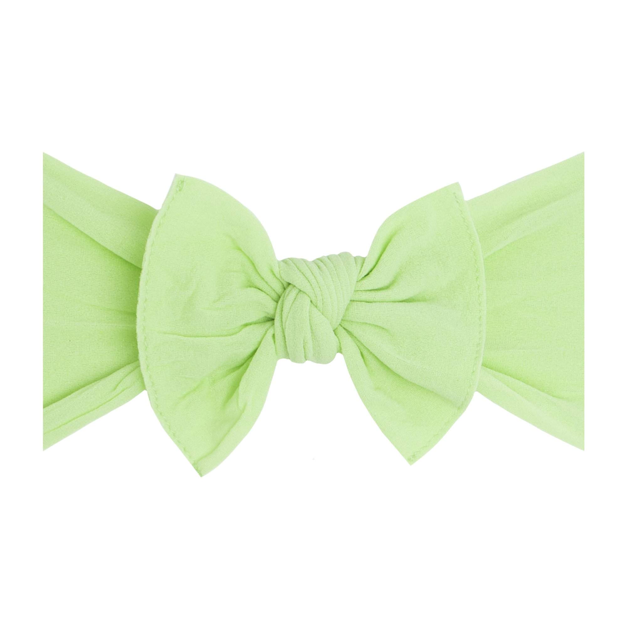 Soft Nylon Headband Knot Style One Size: kiwi-Baby Bling Bows