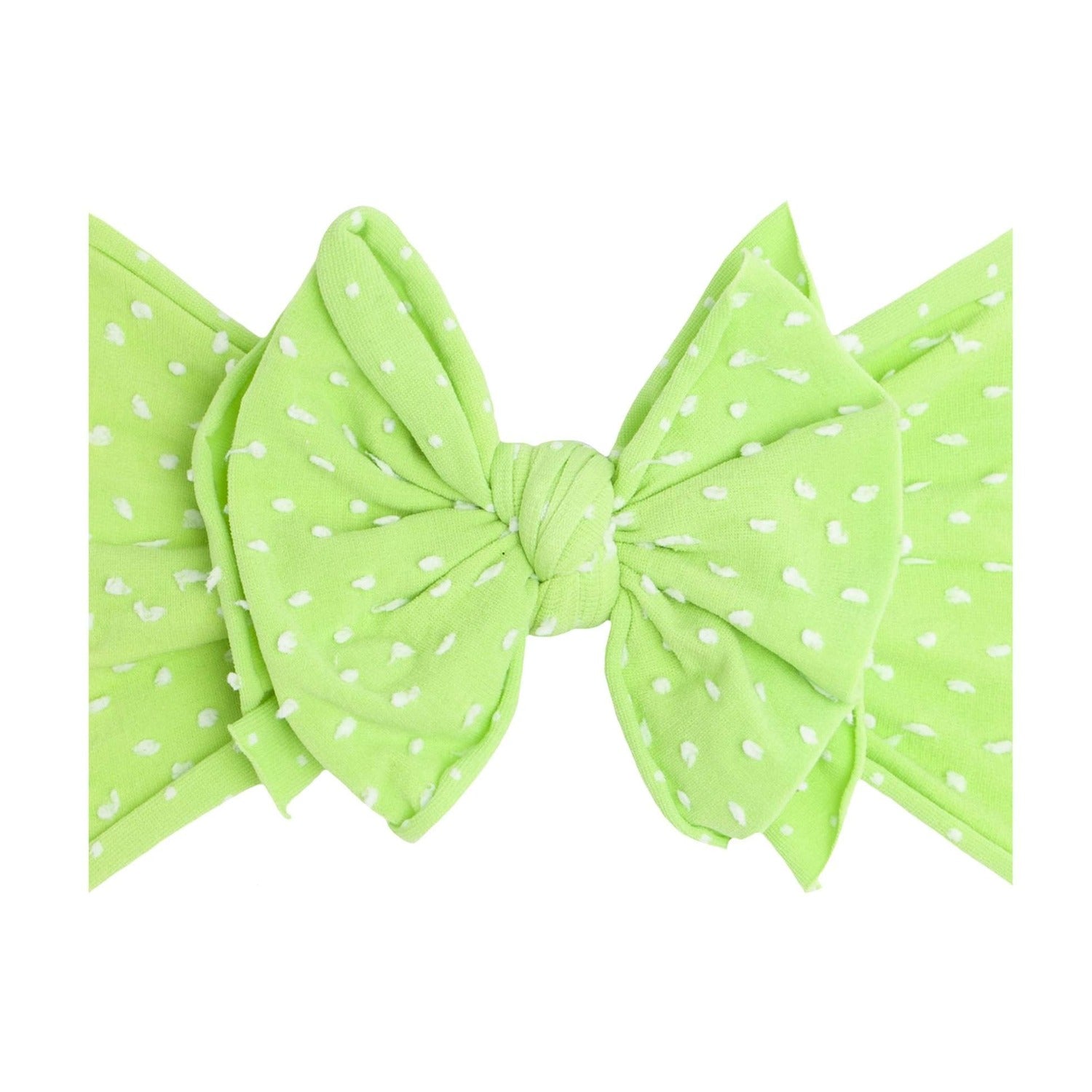 Soft Nylon/Spandex Dot Pattern Headband SHAB-BOW-LOUS One Size: tomatillo dot-Baby Bling Bows