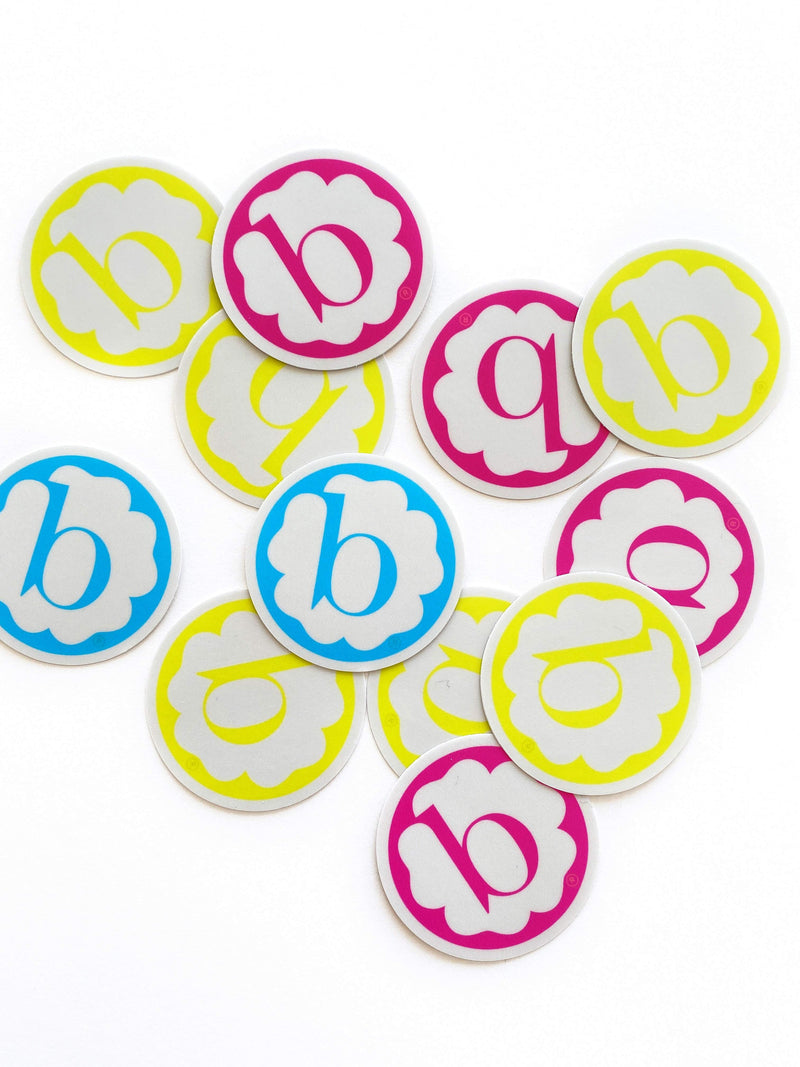 STICKER: logo safety yellow-Baby Bling Bows