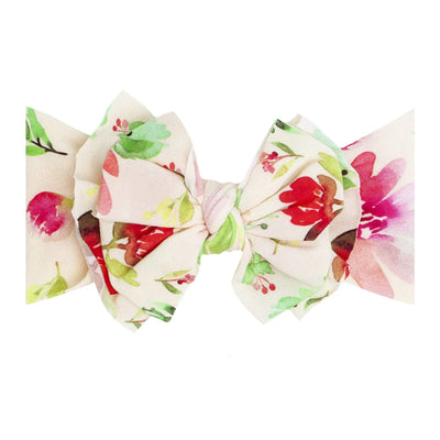 Soft Nylon Headband Printed FAB-BOW-LOUS One Size: may bloom-Baby Bling Bows