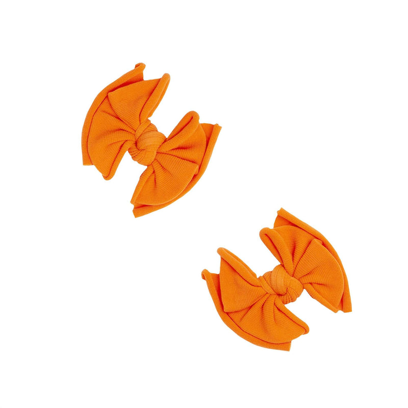 2 Pack Spandex/Nylon Baby Fab Clips One Size: tiger-Baby Bling Bows