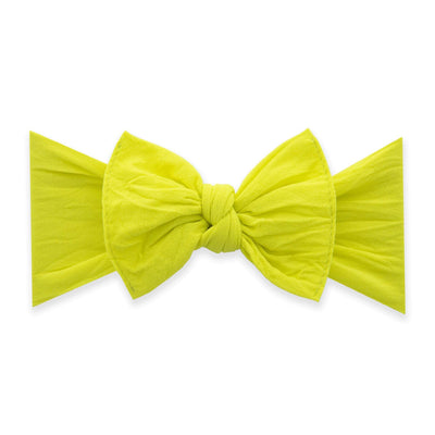 KNOT: neon yellow-Baby Bling Bows
