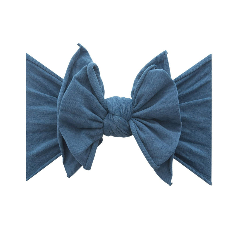 Soft Nylon/Spandex Headband Fab-BOW-Lous Style One Size: peacock-Baby Bling Bows