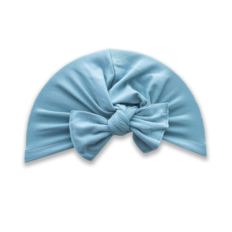 Soft Rayon Turban Knot Style Infant: teal-Baby Bling Bows