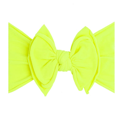 Soft Nylon/Spandex Headband Fab-BOW-Lous Style One Size: neon safety yellow-Baby Bling Bows