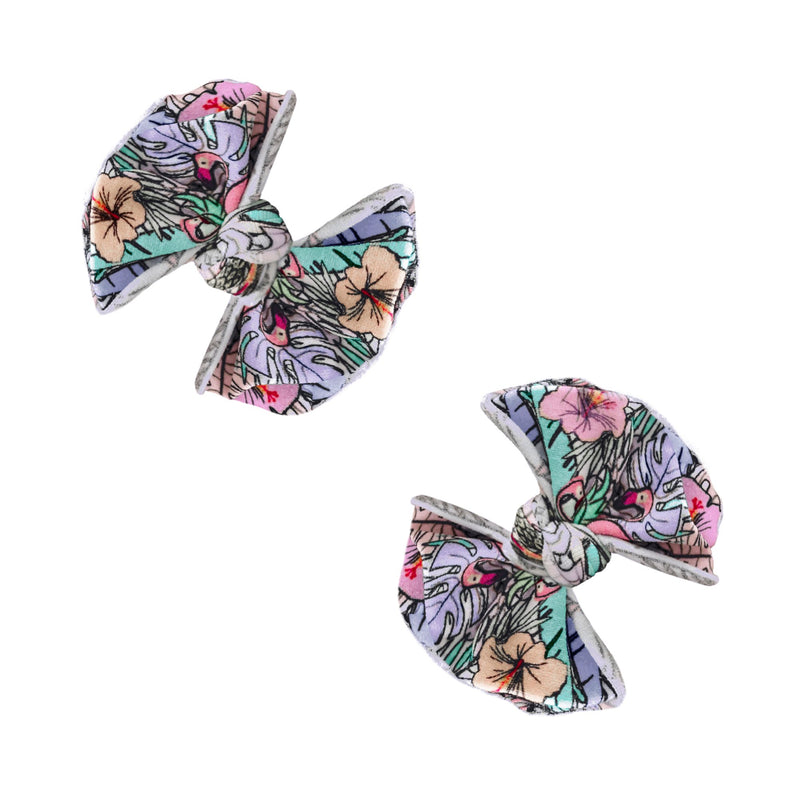 2PK PRINTED BABY FAB CLIPS: paradise