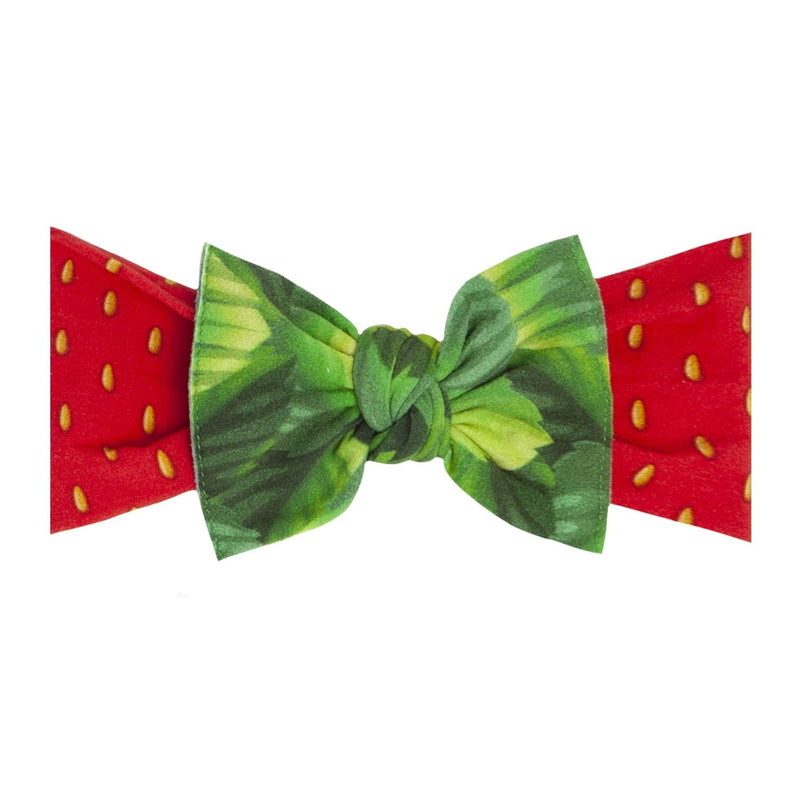 Soft Printed Nylon Headband One Size: wild strawberry-Baby Bling Bows