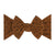 Soft Nylon Headband Patterned Shabby Knot One Size: saddle/black dot-Baby Bling Bows