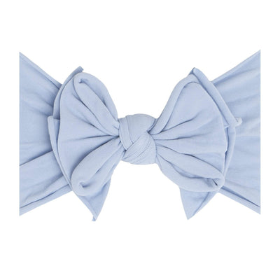 Soft Nylon/Spandex Headband FAB-BOW-LOUS One Size: dusty blue-Baby Bling Bows