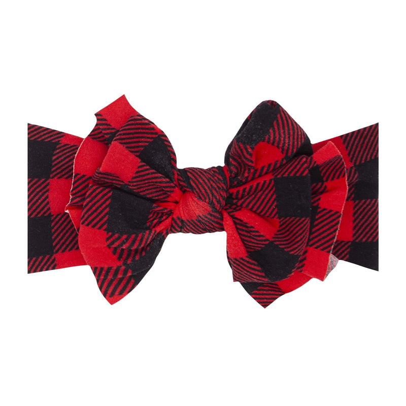 Soft Printed Nylon Headband Fab-bow-lous One Size: lumberjack-Baby Bling Bows