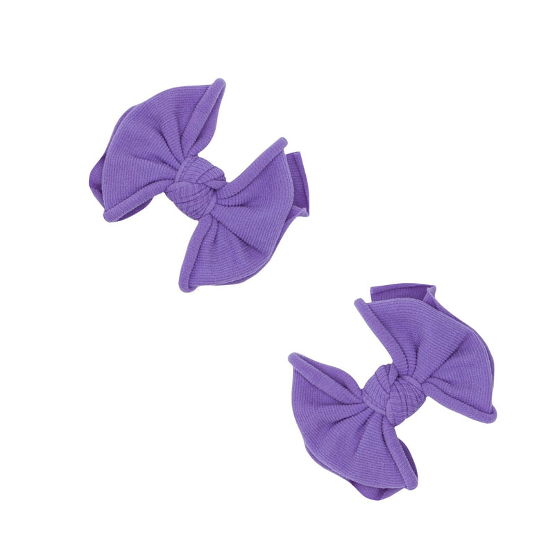 2PK BABY FAB CLIPS: amethyst