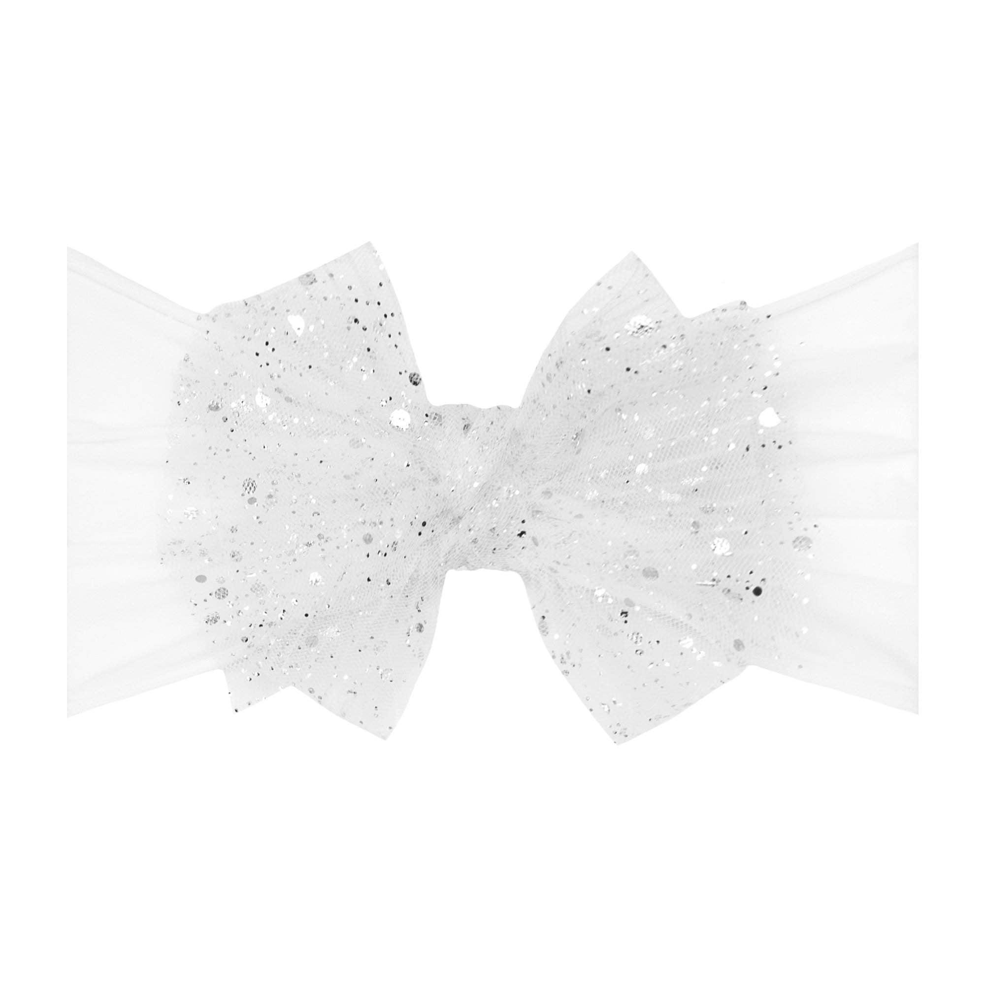 TULLE FAB: princess white-Baby Bling Bows