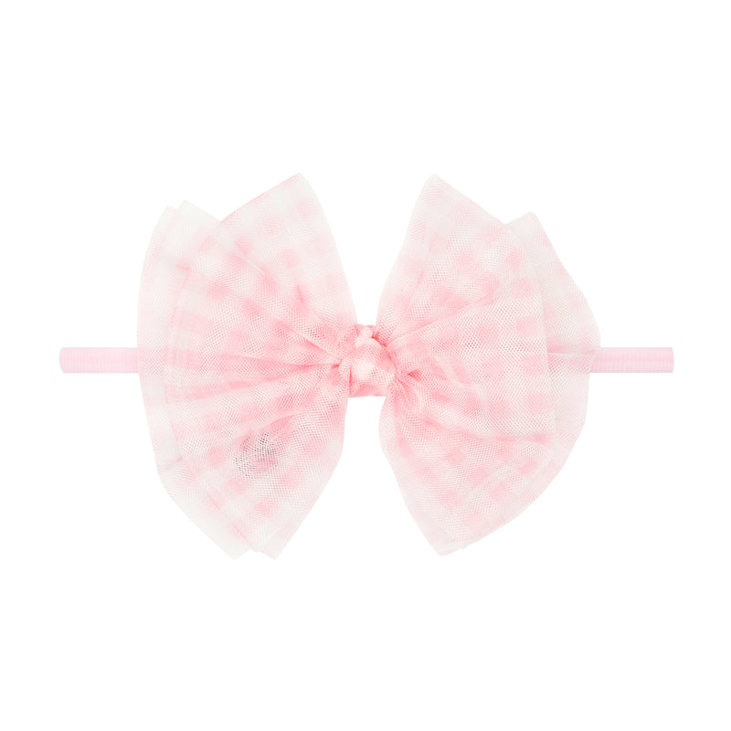 TULLE FAB SKINNY: pink gingham / pink