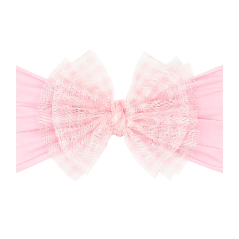 TULLE FAB: pink gingham / pink
