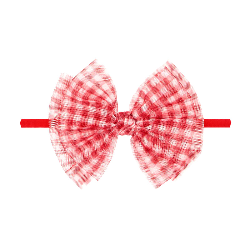 TULLE FAB SKINNY: cherry gingham / cherry